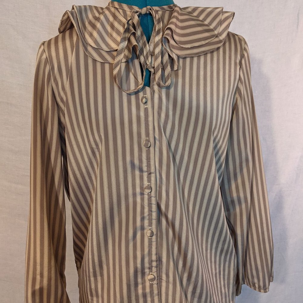 70s/80's Striped Blouse